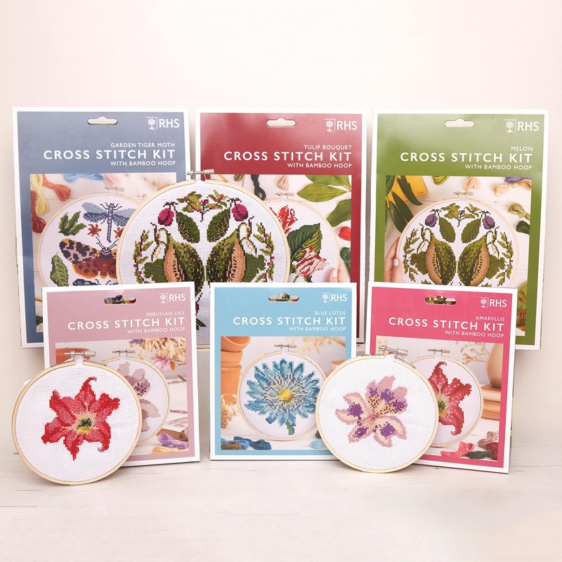 RHS The Royal Horticultural Society Cross Stitch Kit, Melon Design,