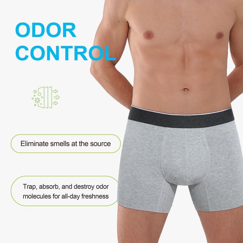 IRISMORII Washable Mens Leakproof Incontinence Underwear Bladder Leak Protection Instant