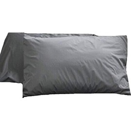 Pillow Case, Waterproof, 13.8 x 19.7 inches (35 x 50 cm), Anti-Bacterial, Dust Mite Resistant, Pillow Cover, Pillow Cover (Gray)