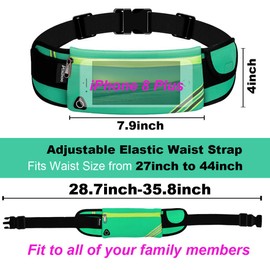 Fanny Pack Waist Pack,Running Belt for Phone,Cool Gifts Presents ideas for Runners Mom Christmas,Travel Money Belt Cell Phone Holder for Dog Walking, Fitness, Exercise, Hiking Lake Blue