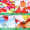 Christmas Holiday Decorations Supplies, Large Fabric Sweet Holiday Scene Banner