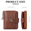 SENDEFN Purses for Women Genuine Leather Small Bifold Compact Womens