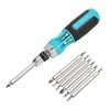 DURATECH Screwdriver Replacement Screwdriver Set 12-IN-1 Quick Release Ball Grip,