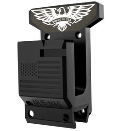 Bugleman Wall Mount for Rifle + PMAG,AR15 Wall Rack Holder Rifle Wall Mount,Safe Wall Garage,Room Mounting Rifle Rack Withstand 300Lbs of Tension