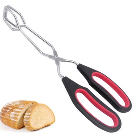 Kitchen Scissor Tongs 10-Inch Stainless Steel Scissor Cooking Tongs