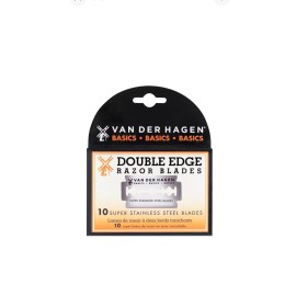 Van Der Hagen Basics Double Edge Razor Blades, Stainless Steel, 10 Count