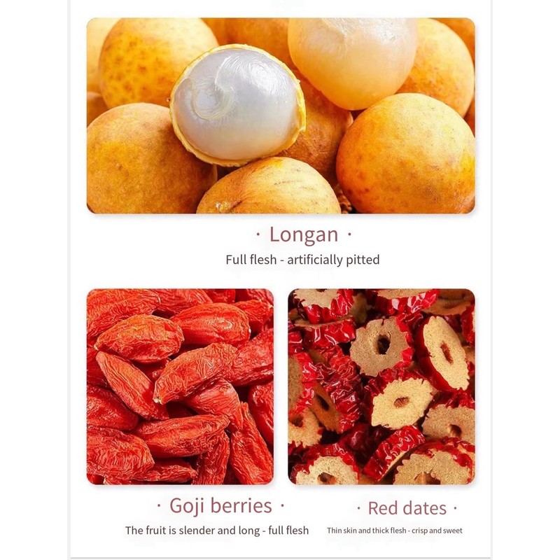 Longan jujube Wolfberry Tea 180g(6g*30 packs) Bagged Flower and Fruit