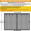 YXAZCM Magnetic Garage Door Screen for 2 Car 15x7 FT