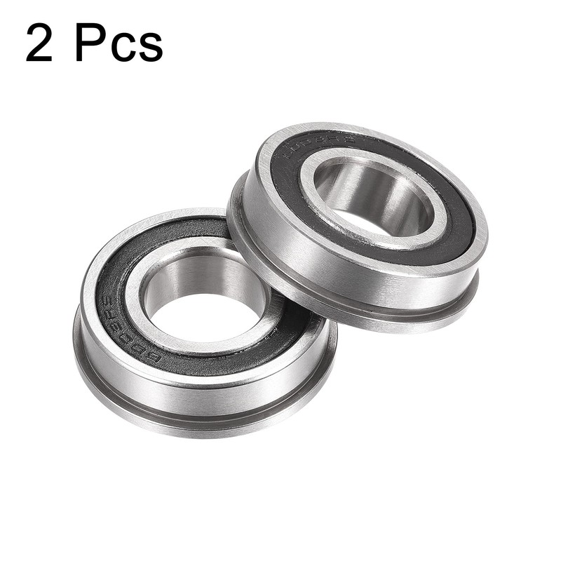 sourcing map F6003-2RS Flange Ball Bearings 17 x 35 x
