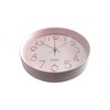 Maxspace Pink Wall Clock Silent Non-Ticking, 12in Analog Wall Clock