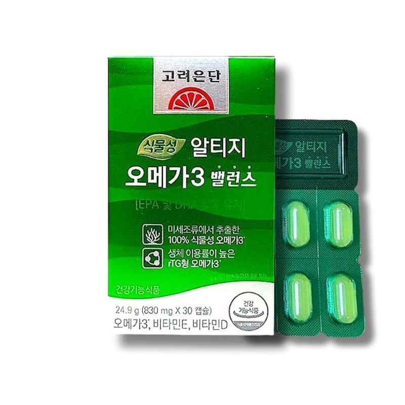 Goryeo Eundan Korea Eundan Vegetable Altige Omega 3 Balance 30