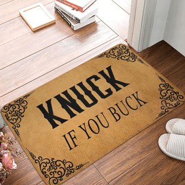 Welcome Floor Mat Doormat Welcome Mat Door Mats Outdoor Knuck If You Buck Doormat Indoor for Entryway,Welcome Mats for Front Door, Funny Classroom Decorations Mats Kitchen Mats 16X24