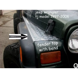 jocartsparts.com Fits Jeep Wrangler TJ Aluminum Diamond Plate no cut Rockers & Fender Bend set