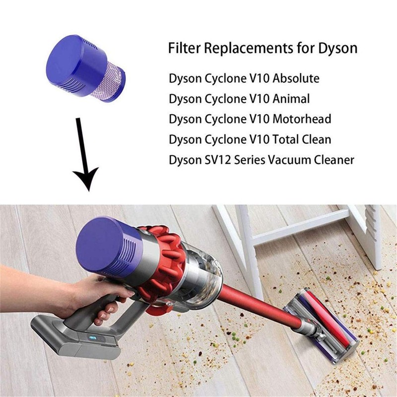 2 Pack Filter Replacement for Dyson Cyclone V10 Absolute Animal