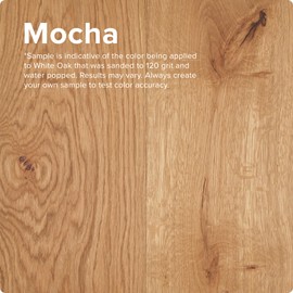 Rubio Monocoat Wood Stain & Finish 65 ft² - Mocha | Oil Plus 2C | Quick-Dry, Eco-Friendly Linseed Wood Oil for Indoor Use, Includes Accelerator (Part B) | Protector | 130 ml