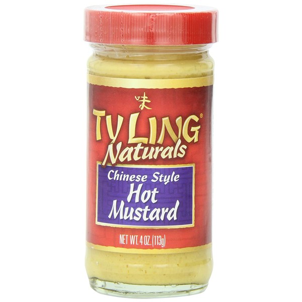 Ty Ling Hot Chinese Mustard, 4 Ounce Jars (Pack of 12)