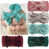 Golden Apple 5 Pcs/Set Baby Girls Bow Headband Pleuche Velvet