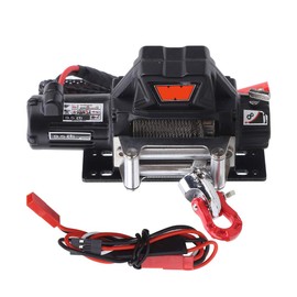 RC Winch, RC Model Winch with Third Channel Controller Fit for TRX4 D90 D110/Axial/Scx10 Crawler Car Winch Rc Trx4 Drag Link Rc Winch