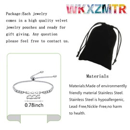 WKXZMTR Angel Number Bracelets for Women Adjustable Friendship Chain Bracelets Numerology Jewelry Birthday Gift for Women (222)
