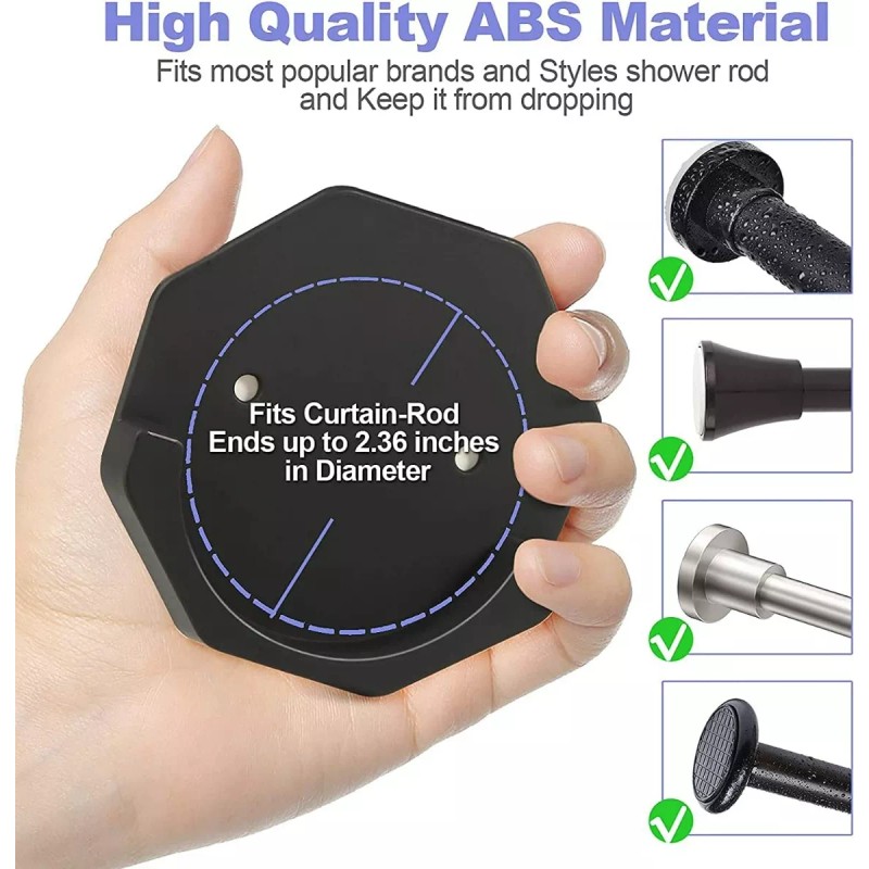 +Mu 2 Soporte De Barra Adhesiva De Cortina De Baño
