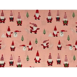 Novelty Exclusive RARE & OOP Designer Novelty Exclusive PINK SKATING SANTA GNOMES & SNOWMEN