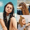 JINTANG 60 pieces hair jewellery gold, dreadlocks jewellery women, hair
