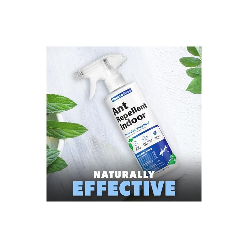 Ant Repellent Spray for Indoor Use, Ant Deterrent with Long-Lasting