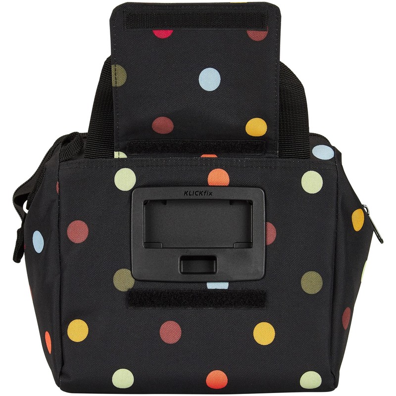 KlickFix Dots Bicycle Bag, Black, One Size