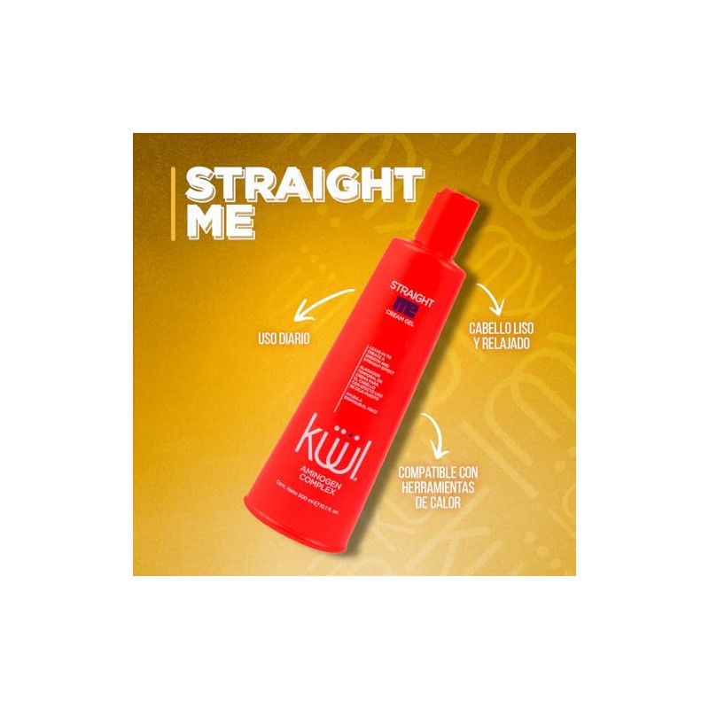 KÜÜL Straight Me Cream Gel Efecto Liso Sin Aclarado Antifrizz