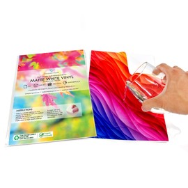 15 Sheets White Waterproof A4 Vinyl Matt Self Adhesive Sticker Quality Inkjet Printable