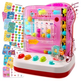 MOBILE Rolling Track Ball New Toys 2023 Learning Game with Fun LED Effects and Sounds Thinking Game Best Gift for Boys 5 6 7 8 9 10 11 12 Year Old (Pink) - Montessori Toys Color Sorting and Numbers