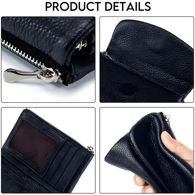 YRounee Genuine Leather Wallet for Women, Slim RFID Clutch with