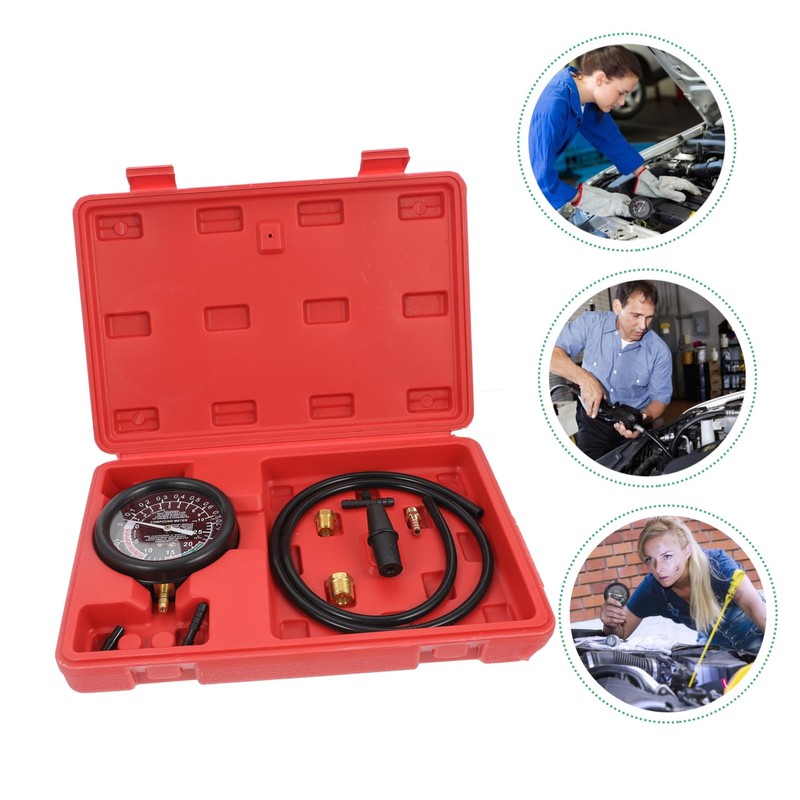 ULTECHNOVO 1set Vacuum Pressure Gauge for Car Maintenance High-performance Auto