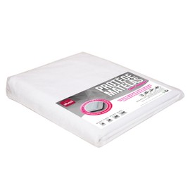 Abeil Polyurethane 100% Cotton Waterproof Mattress Protector, Cotton, white, 160 x 200 cm