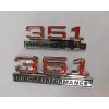 Ford 351 High Performance Fender Emblems Mustang Fairlane Galaxie Falcon