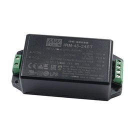 WITTKOWARE IRM-45-24ST Miniature Switching Power Supply with Screw Terminals, Output 24V/DC, Max. 1.9A (45.6W)