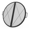 only fire X-Marks Fire Pit Cooking Grate, Foldable Round Grate