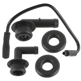 MOTOALL 4854265 Crankcase Vent Tube Breather Hose & 53013360AA Vent Valve Elbows Grommet Kit Fit for Jeep Wrangler Grand Cherokee 1997-2004 Replaces 2946079