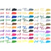 Pentel SESW30C-24 Brush Sign Pen Twin, 24-Colour Set, Fibre Tip