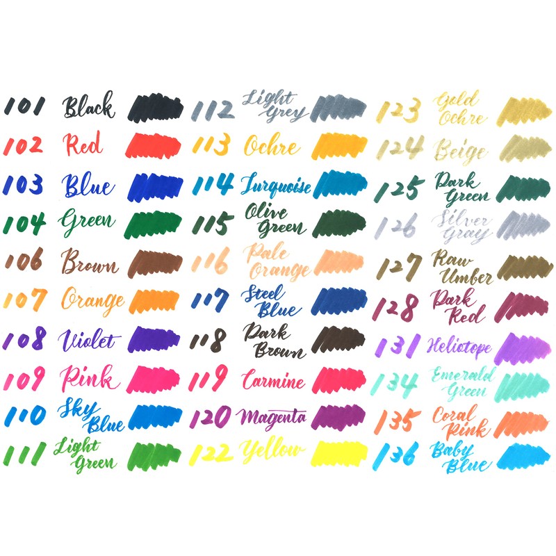 Pentel SESW30C-24 Brush Sign Pen Twin, 24-Colour Set, Fibre Tip