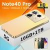 2025 new Note40 Pro 7.3-inch cross-border mobile phone16+1TB supports fast