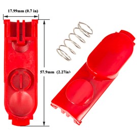 2 Pack Cleaner Head Clip Latch Tab Button Replacement for V7 V8 V10 V11 V15 Vacuum Cleaner Electric Drive Extension Wand Tube Button with Spring Accessories Parts