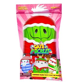 Cats vs Pickles - Limited Edition 2022 Holiday Mystery Bags - 1pk - 4" Bean Filled Plushies! Purr-FECT Stocking Stuffers & Teacher Gifts! Great for White Elephant, Gift Exchange