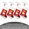 KEYIDO Pack of 4 Stocking Hangers for Fireplace Christmas Stocking