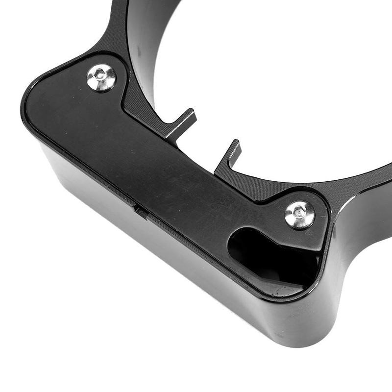 Speedometer Mount, Qiilu Black Aluminium Side Mount Speedometer Relocation Bracket