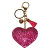 Popfizzy Pink Heart Keychain for Women and Girls, Bling Backpack