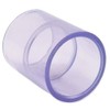 Clear PVC Pipe Fitting (bluish tint): Coupling, Schedule 40/80, 1