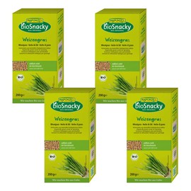 Rapunzel - Wheatgrass bioSnacky - 200 g - Pack of 4