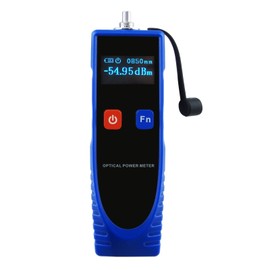 OPM Optical Power Meter Digital Tester -70~6dBm with 6 Optic Wave Length, Portable Fiber Optic Cable Tester with FC Converter for FC/SC/ST