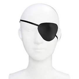 Classe Cosplay Eye Patch (for Left Eye) Black, Left and Right Option, Kimono, Costume, Halloween